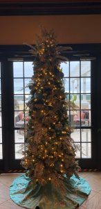 Green Thumb Interior Orlando 9ft blue & Silver slim Christmas tree